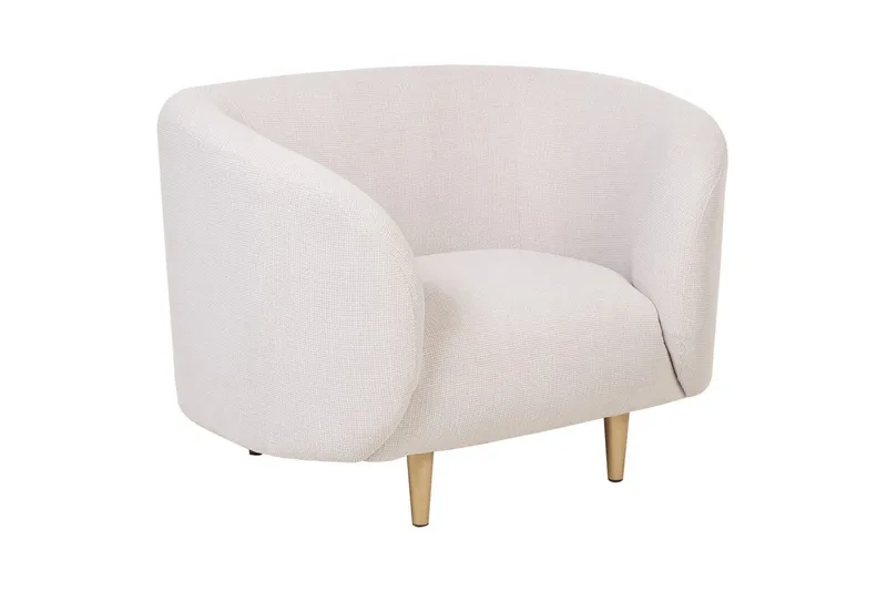 Nojatuoli Loen, Beige/kulta/polyesteri