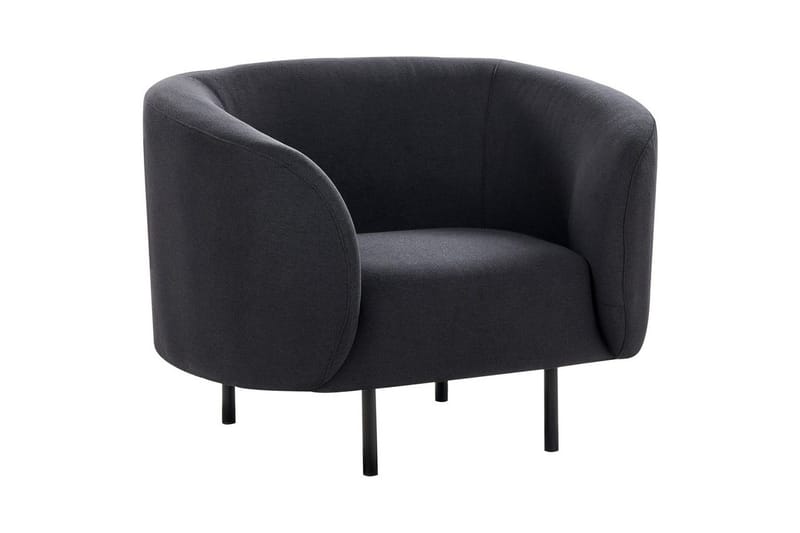 Nojatuoli Loen, Musta/Polyesteri