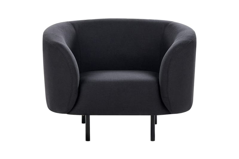 Nojatuoli Loen - Musta/Polyesteri - Huonekalut - Tuoli & nojatuoli - Nojatuoli & lepotuoli