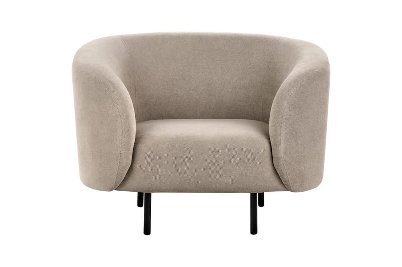 Nojatuoli Loen - Taupe, harmaa, musta/polyesteri - Huonekalut - Tuoli & nojatuoli - Nojatuoli & lepotuoli - Klubituolit