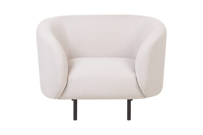 Nojatuoli Loen - Vaaleanbeige, musta/Polyesteri, Vaaleanbeige, musta/polyesteri, Vaaleabeige, musta/polyesteri - Huonekalut - Tuoli & nojatuoli - Nojatuoli & lepotuoli