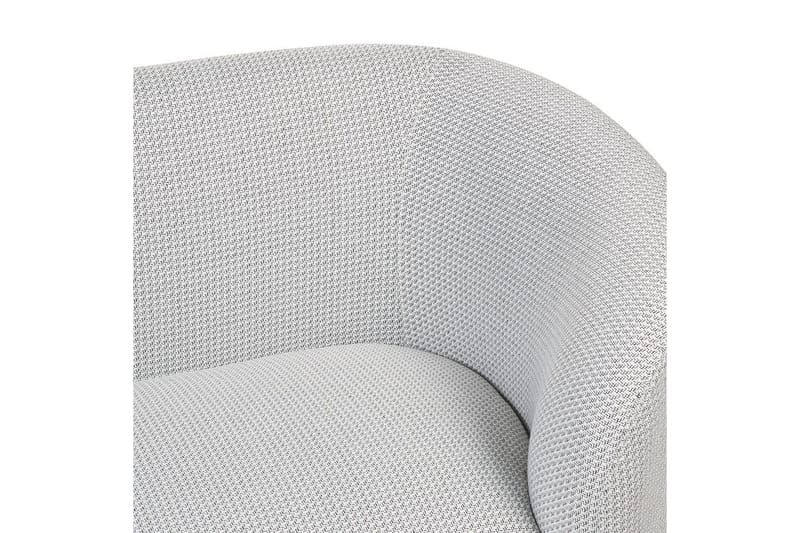 Nojatuoli Loen - Valkoinen, Musta/Polyesteri - Huonekalut - Tuoli & nojatuoli - Nojatuoli & lepotuoli