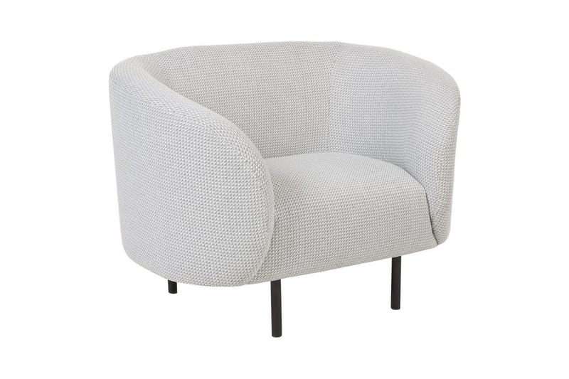 Nojatuoli Loen, Valkoinen, Musta/Polyesteri