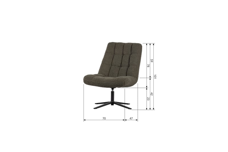 Loungenojatuoli Cybele - Vihreä - Huonekalut - Tuoli & nojatuoli - Nojatuoli & lepotuoli