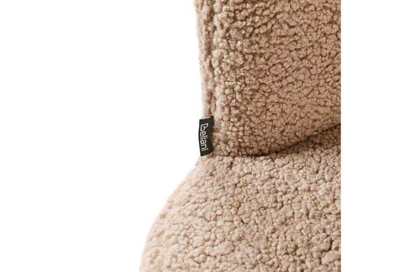 Nojatuoli Lovelock - Beige, musta/Bouclé - Huonekalut - Tuoli & nojatuoli - Nojatuoli & lepotuoli