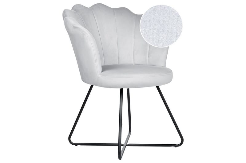 Nojatuoli Lovelock - Harmaa, musta/sametti, Harmaa, musta/Sametti - Huonekalut - Tuoli & nojatuoli - Nojatuoli & lepotuoli