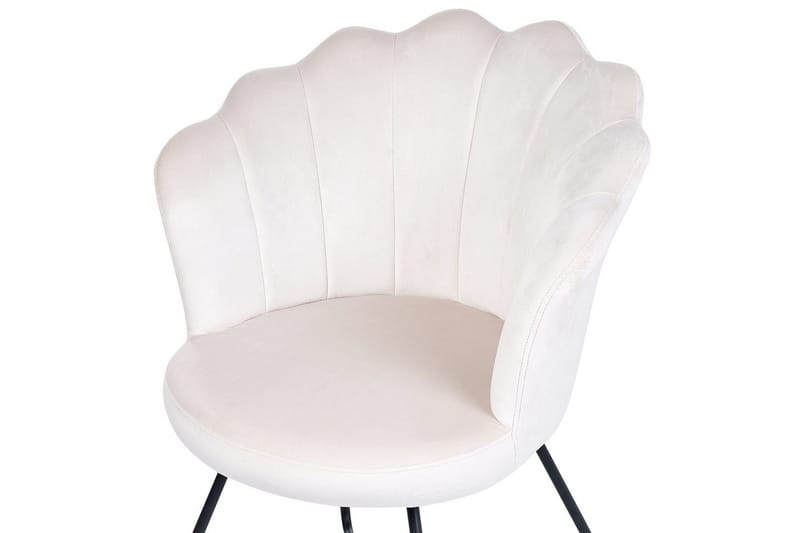 Nojatuoli Lovelock - Valkoinen, musta/Sametti, Valkoinen, Musta/Sametti - Huonekalut - Tuoli & nojatuoli - Nojatuoli & lepotuoli