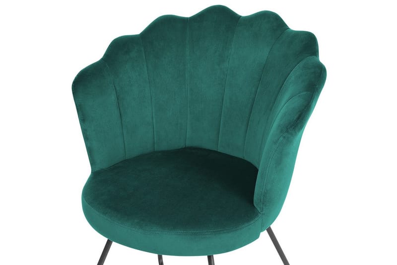 Nojatuoli Lovelock - Vihreä, musta/sametti, Vihreä, Musta/Sametti, Vihreä, musta/Sametti - Huonekalut - Tuoli & nojatuoli - Nojatuoli & lepotuoli