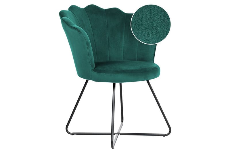 Nojatuoli Lovelock, Vihreä, musta/sametti, Vihreä, Musta/Sametti, Vihreä, musta/Sametti