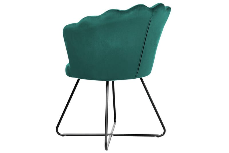 Nojatuoli Lovelock - Vihreä, musta/sametti, Vihreä, Musta/Sametti, Vihreä, musta/Sametti - Huonekalut - Tuoli & nojatuoli - Nojatuoli & lepotuoli