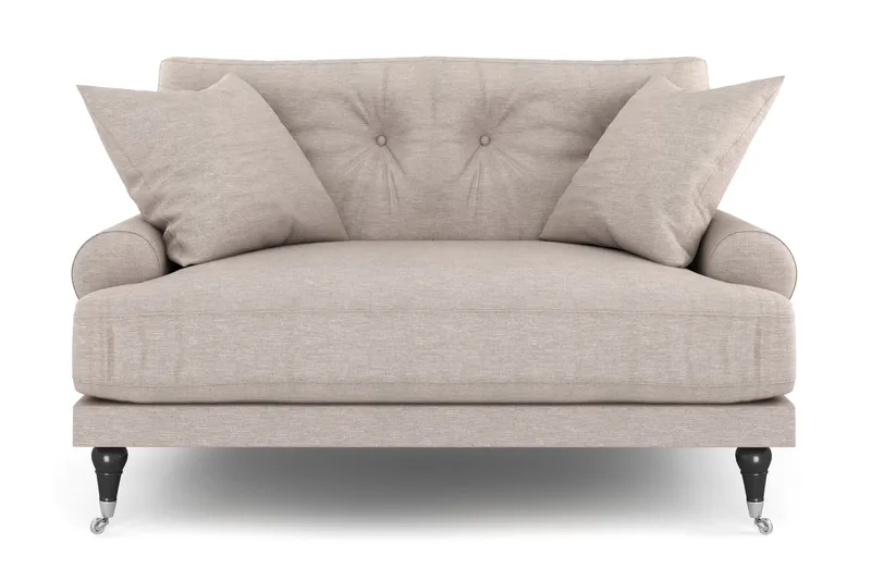 Loveseat Webber - Beige Kromi - Huonekalut - Tuoli & nojatuoli - Nojatuoli & lepotuoli
