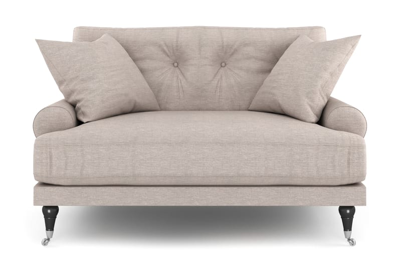 Loveseat Webber - Beige Kromi - Huonekalut - Tuoli & nojatuoli - Nojatuoli & lepotuoli