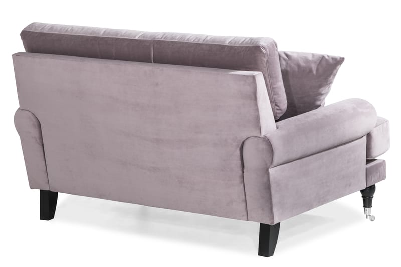 Loveseat Webber Sametti - Liila Kromi - Huonekalut - Tuoli & nojatuoli - Nojatuoli & lepotuoli