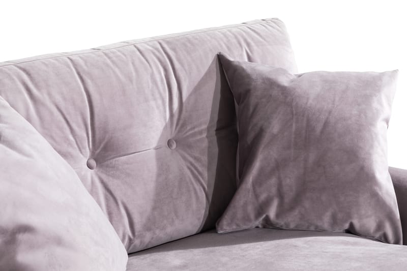 Loveseat Webber Sametti - Liila Kromi - Huonekalut - Tuoli & nojatuoli - Nojatuoli & lepotuoli