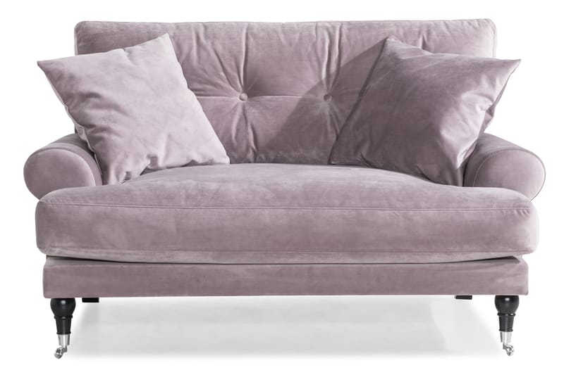 Loveseat Webber Sametti - Liila Kromi - Huonekalut - Tuoli & nojatuoli - Nojatuoli & lepotuoli