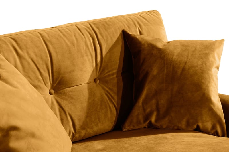 Loveseat Webber Sametti - Meripihka Kromi - Huonekalut - Tuoli & nojatuoli - Nojatuoli & lepotuoli - Samettinojatuoli