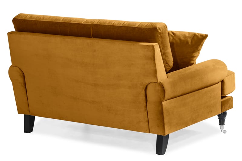Loveseat Webber Sametti - Meripihka Kromi - Huonekalut - Tuoli & nojatuoli - Nojatuoli & lepotuoli - Samettinojatuoli