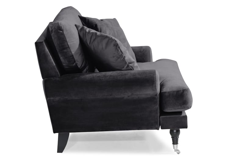 Loveseat Webber Sametti - Tummanharmaa Kromi - Huonekalut - Tuoli & nojatuoli - Nojatuoli & lepotuoli - Samettinojatuoli