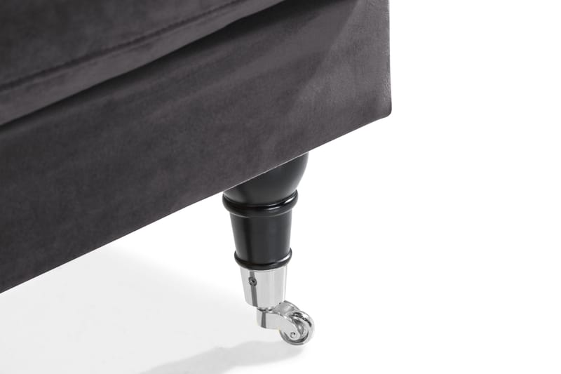 Loveseat Webber Sametti - Tummanharmaa Kromi - Huonekalut - Tuoli & nojatuoli - Nojatuoli & lepotuoli - Samettinojatuoli