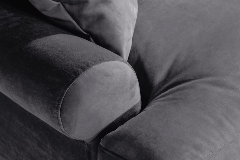 Loveseat Webber Sametti - Tummanharmaa Kromi - Huonekalut - Tuoli & nojatuoli - Nojatuoli & lepotuoli - Samettinojatuoli