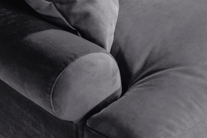 Loveseat Webber Sametti - Tummanharmaa Messinki - Huonekalut - Tuoli & nojatuoli - Nojatuoli & lepotuoli - Samettinojatuoli