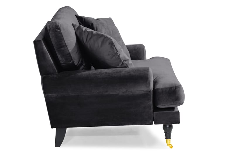 Loveseat Webber Sametti - Tummanharmaa Messinki - Huonekalut - Tuoli & nojatuoli - Nojatuoli & lepotuoli - Samettinojatuoli