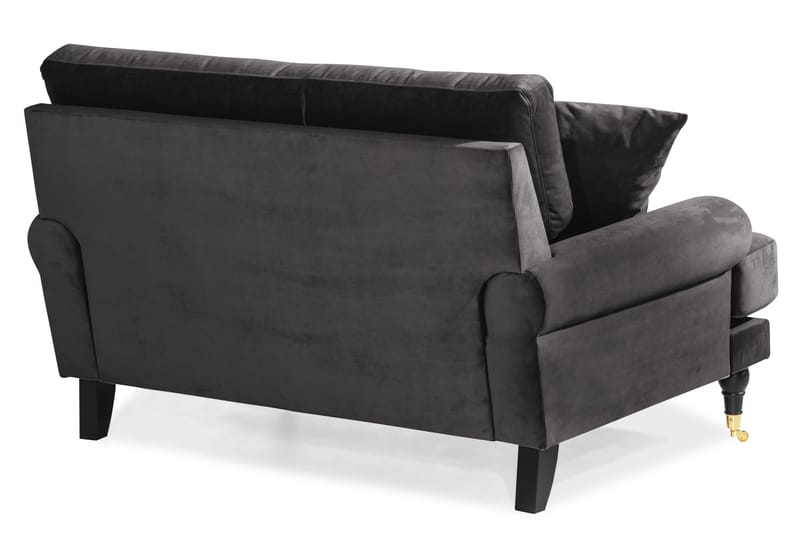 Loveseat Webber Sametti - Tummanharmaa Messinki - Huonekalut - Tuoli & nojatuoli - Nojatuoli & lepotuoli - Samettinojatuoli