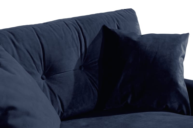 Loveseat Webber Sametti - Yönsininen Kromi - Huonekalut - Tuoli & nojatuoli - Nojatuoli & lepotuoli