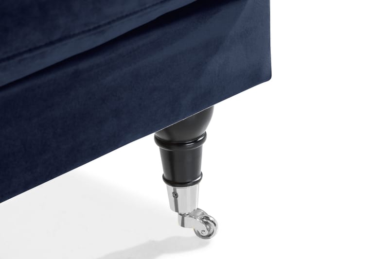 Loveseat Webber Sametti - Yönsininen Kromi - Huonekalut - Tuoli & nojatuoli - Nojatuoli & lepotuoli