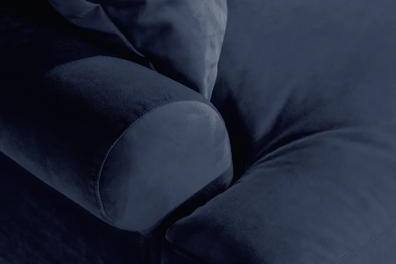 Loveseat Webber Sametti - Yönsininen Messinki - Huonekalut - Tuoli & nojatuoli - Nojatuoli & lepotuoli