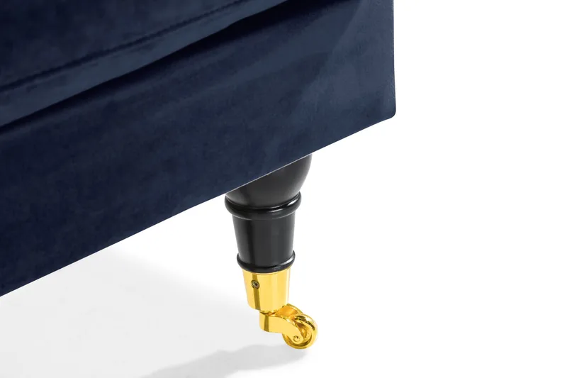 Loveseat Webber Sametti - Yönsininen Messinki - Huonekalut - Tuoli & nojatuoli - Nojatuoli & lepotuoli