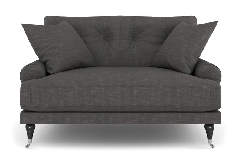 Loveseat Webber - Tummanharmaa Kromi - Huonekalut - Tuoli & nojatuoli - Nojatuoli & lepotuoli