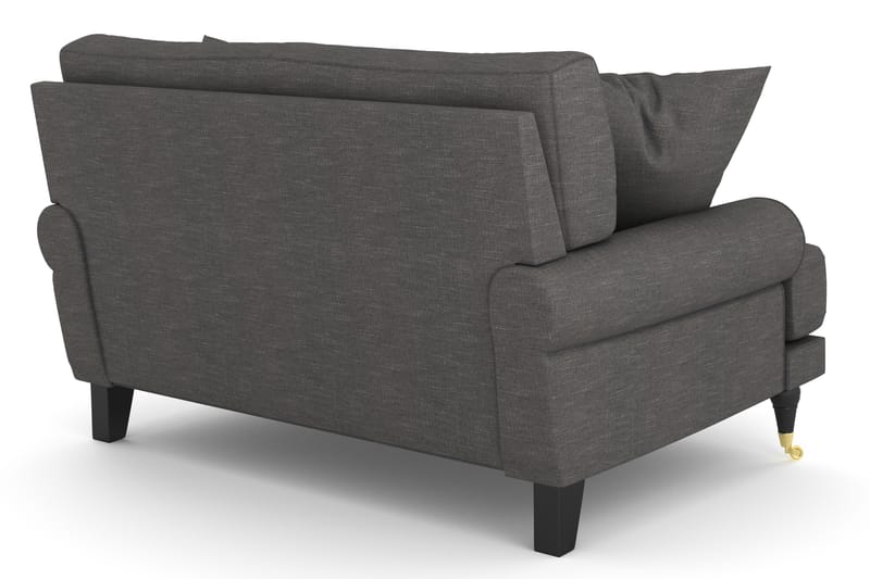 Loveseat Webber - Tummanharmaa Messinki - Huonekalut - Tuoli & nojatuoli - Nojatuoli & lepotuoli
