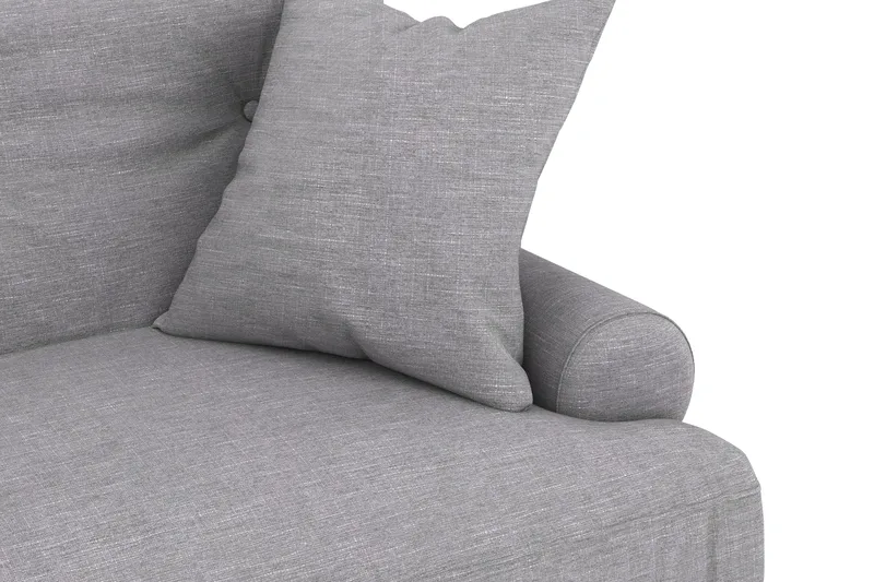 Loveseat Webber - Vaaleanharmaa Kromi - Huonekalut - Tuoli & nojatuoli - Nojatuoli & lepotuoli