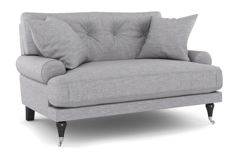 Loveseat Webber - Vaaleanharmaa Kromi - Huonekalut - Tuoli & nojatuoli - Nojatuoli & lepotuoli
