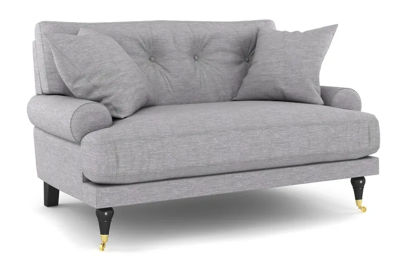 Loveseat Webber - Vaaleanharmaa Messinki - Huonekalut - Tuoli & nojatuoli - Nojatuoli & lepotuoli