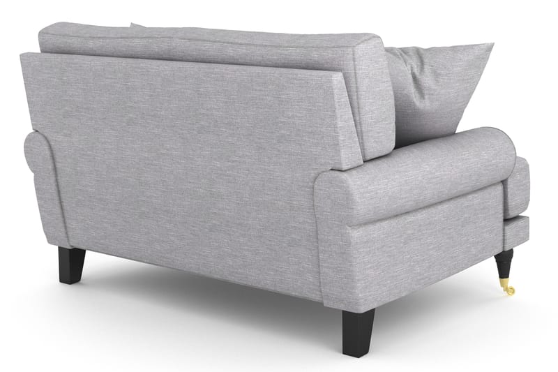 Loveseat Webber - Vaaleanharmaa Messinki - Huonekalut - Tuoli & nojatuoli - Nojatuoli & lepotuoli