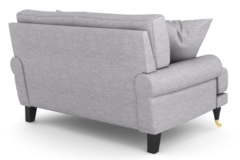 Loveseat Webber - Vaaleanharmaa Messinki - Huonekalut - Tuoli & nojatuoli - Nojatuoli & lepotuoli