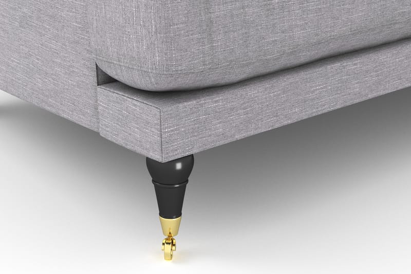 Loveseat Webber - Vaaleanharmaa Messinki - Huonekalut - Tuoli & nojatuoli - Nojatuoli & lepotuoli