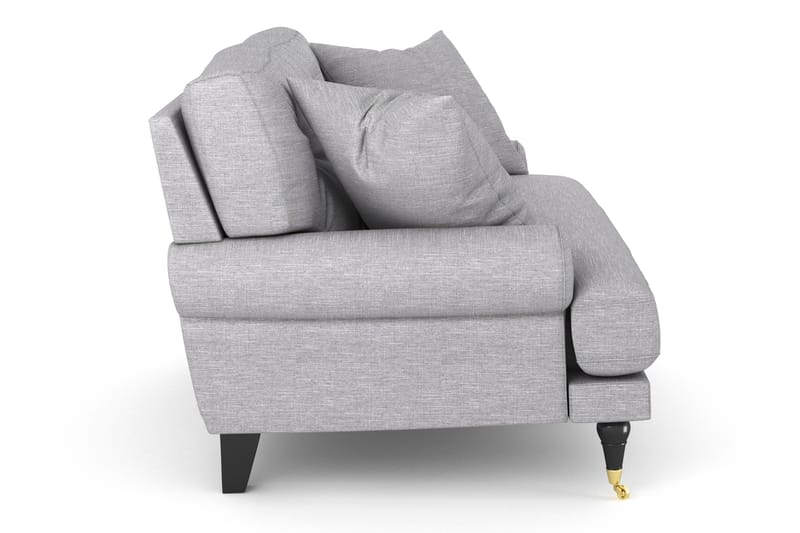 Loveseat Webber - Vaaleanharmaa Messinki - Huonekalut - Tuoli & nojatuoli - Nojatuoli & lepotuoli