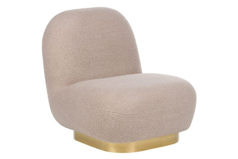 Nojatuoli Loviisa - Beige, kulta - Huonekalut - Tuoli & nojatuoli - Nojatuoli & lepotuoli