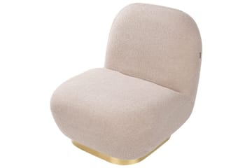 Nojatuoli Loviisa - Beige/kulta - Huonekalut - Tuoli & nojatuoli - Nojatuoli & lepotuoli