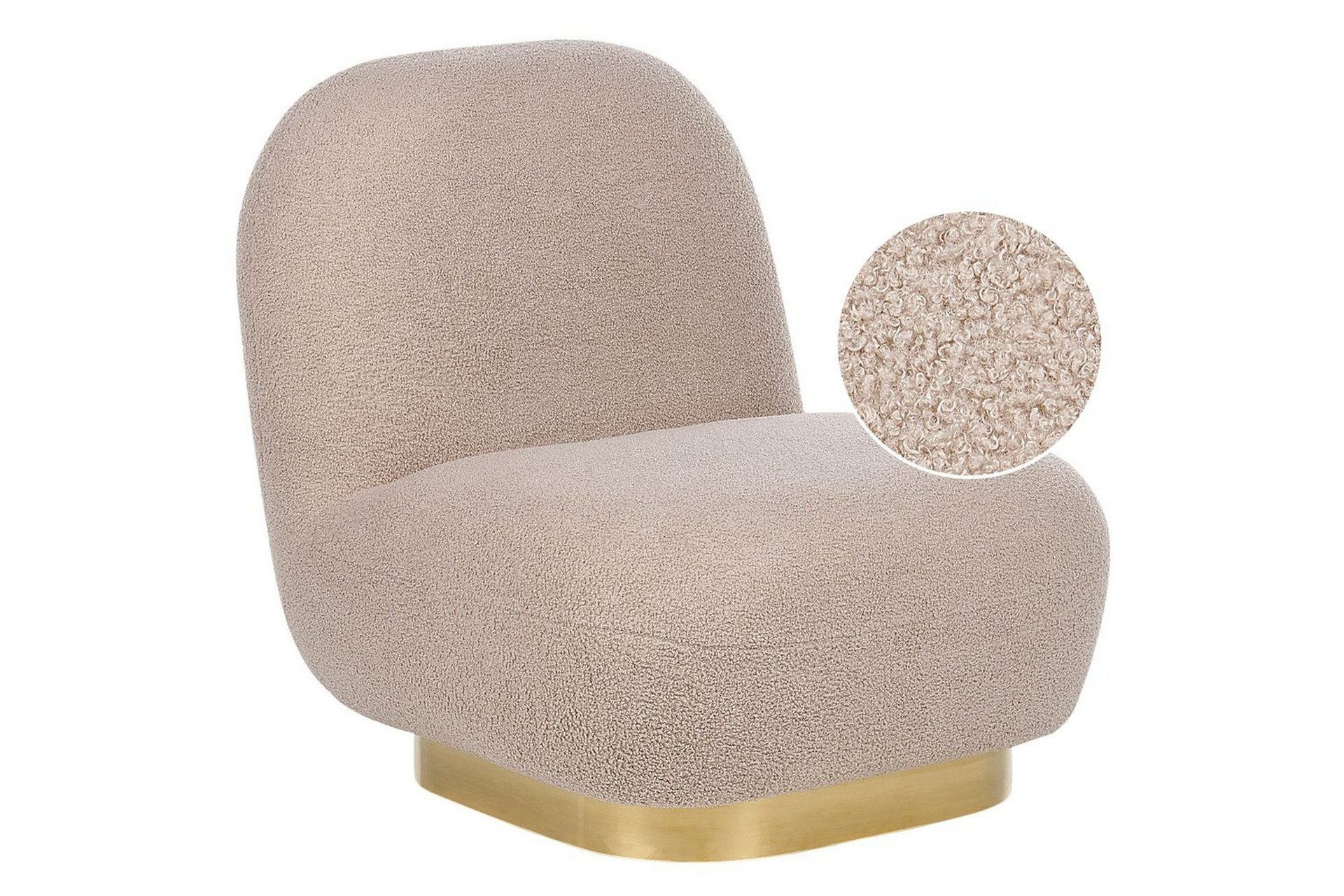 Nojatuoli Loviisa - Beige/kulta