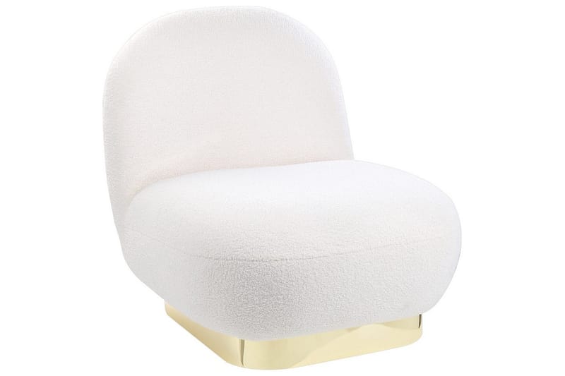Nojatuoli Loviisa - Valkoinen, kulta - Huonekalut - Tuoli & nojatuoli - Nojatuoli & lepotuoli