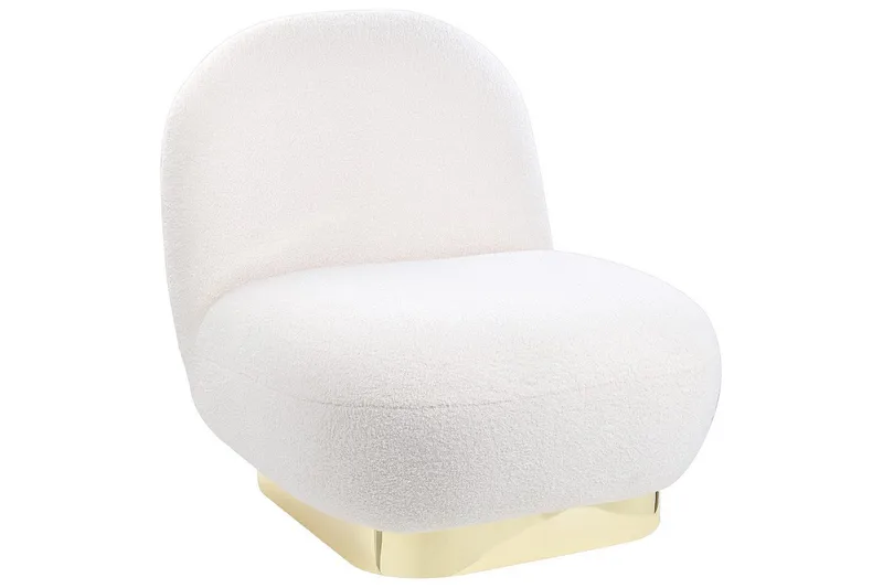 Nojatuoli Loviisa - Valkoinen, kulta - Huonekalut - Tuoli & nojatuoli - Nojatuoli & lepotuoli