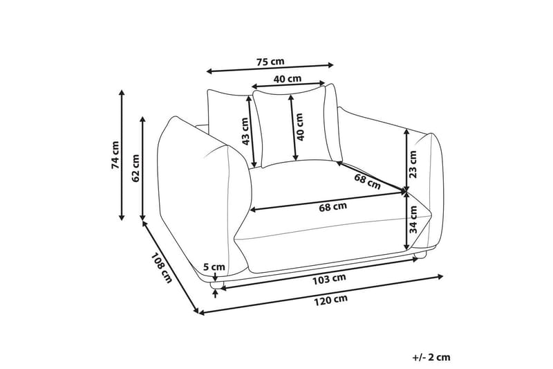 Nojatuoli Luvos - Beige, vaalea puu - Huonekalut - Tuoli & nojatuoli - Nojatuoli & lepotuoli