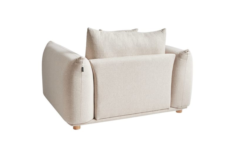 Nojatuoli Luvos - Beige, vaalea puu - Huonekalut - Tuoli & nojatuoli - Nojatuoli & lepotuoli