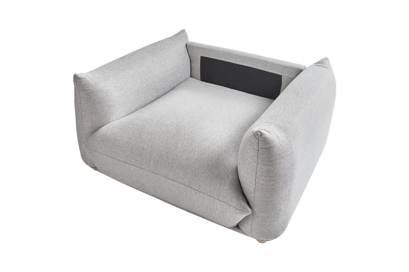 Nojatuoli Luvos - Harmaa, Vaalea puu - Huonekalut - Tuoli & nojatuoli - Nojatuoli & lepotuoli