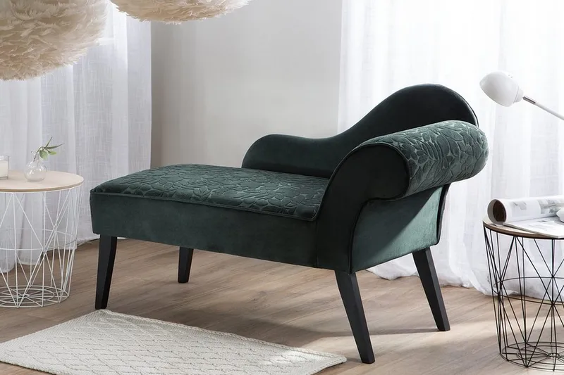 Biarritz Leposohva - Vihreä - Huonekalut - Tuoli & nojatuoli - Nojatuoli & lepotuoli - Makuutuoli & divaanituoli