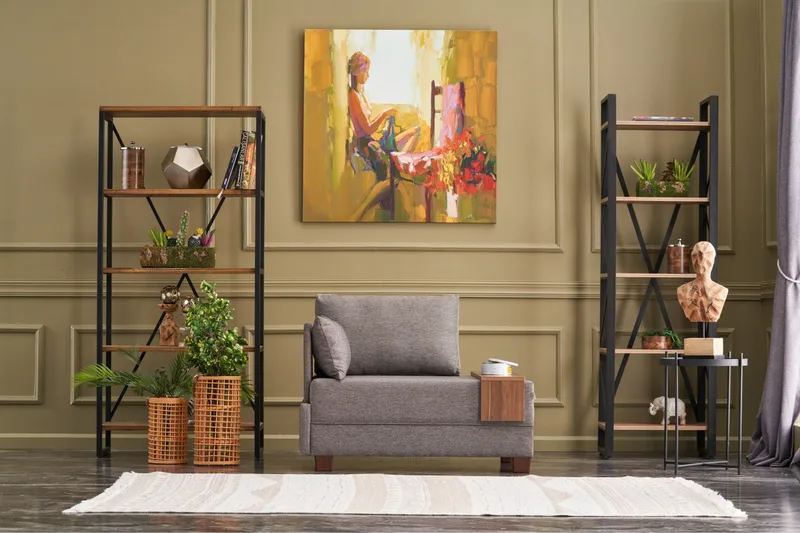 Divaaninojatuoli Bulgaria - Ruskea - Huonekalut - Tuoli & nojatuoli - Nojatuoli & lepotuoli - Makuutuoli & divaanituoli